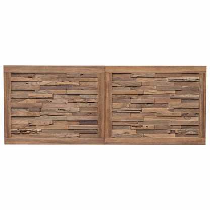 Hoofdbord Wandgemonteerd Naturel 180 cm Massief Teakhout