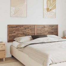 Hoofdbord Wandgemonteerd Naturel 200 cm Massief Teakhout