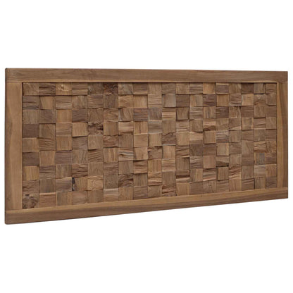 Hoofdbord Wandgemonteerd Naturel 100 cm Massief Teakhout