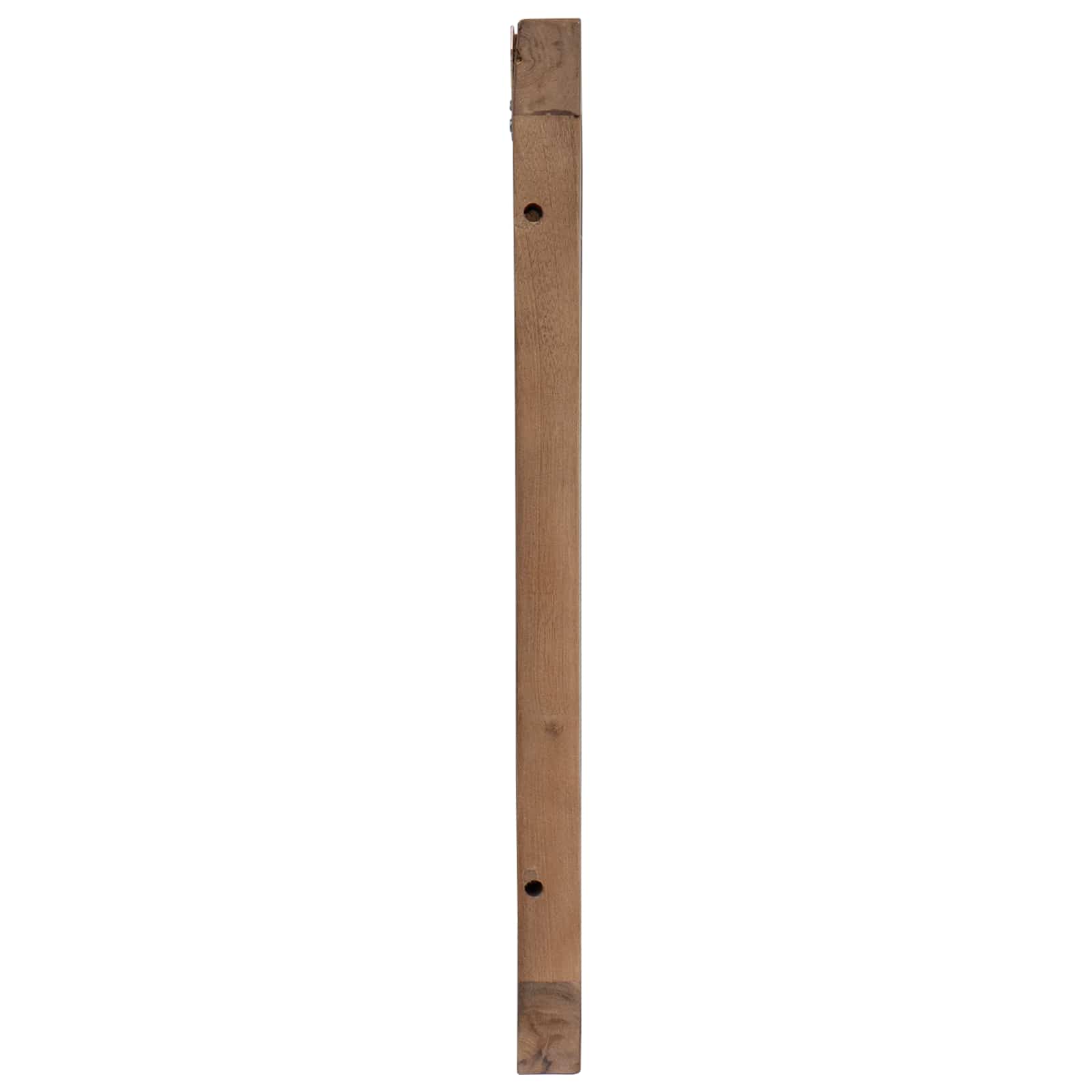 Hoofdbord Wandgemonteerd Naturel 160 cm Massief Teakhout