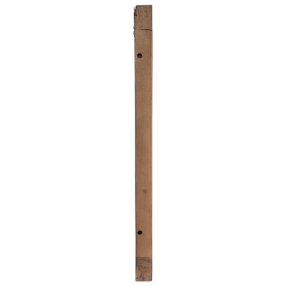 Hoofdbord Wandgemonteerd Naturel 160 cm Massief Teakhout