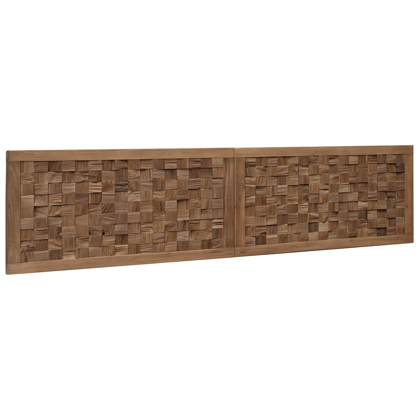 Hoofdbord Wandgemonteerd Naturel 180 cm Massief Teakhout