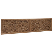 Hoofdbord Wandgemonteerd Naturel 180 cm Massief Teakhout