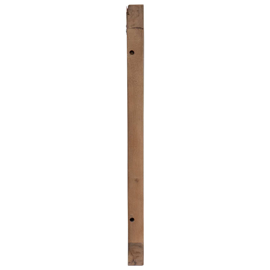 Hoofdbord Wandgemonteerd Naturel 180 cm Massief Teakhout