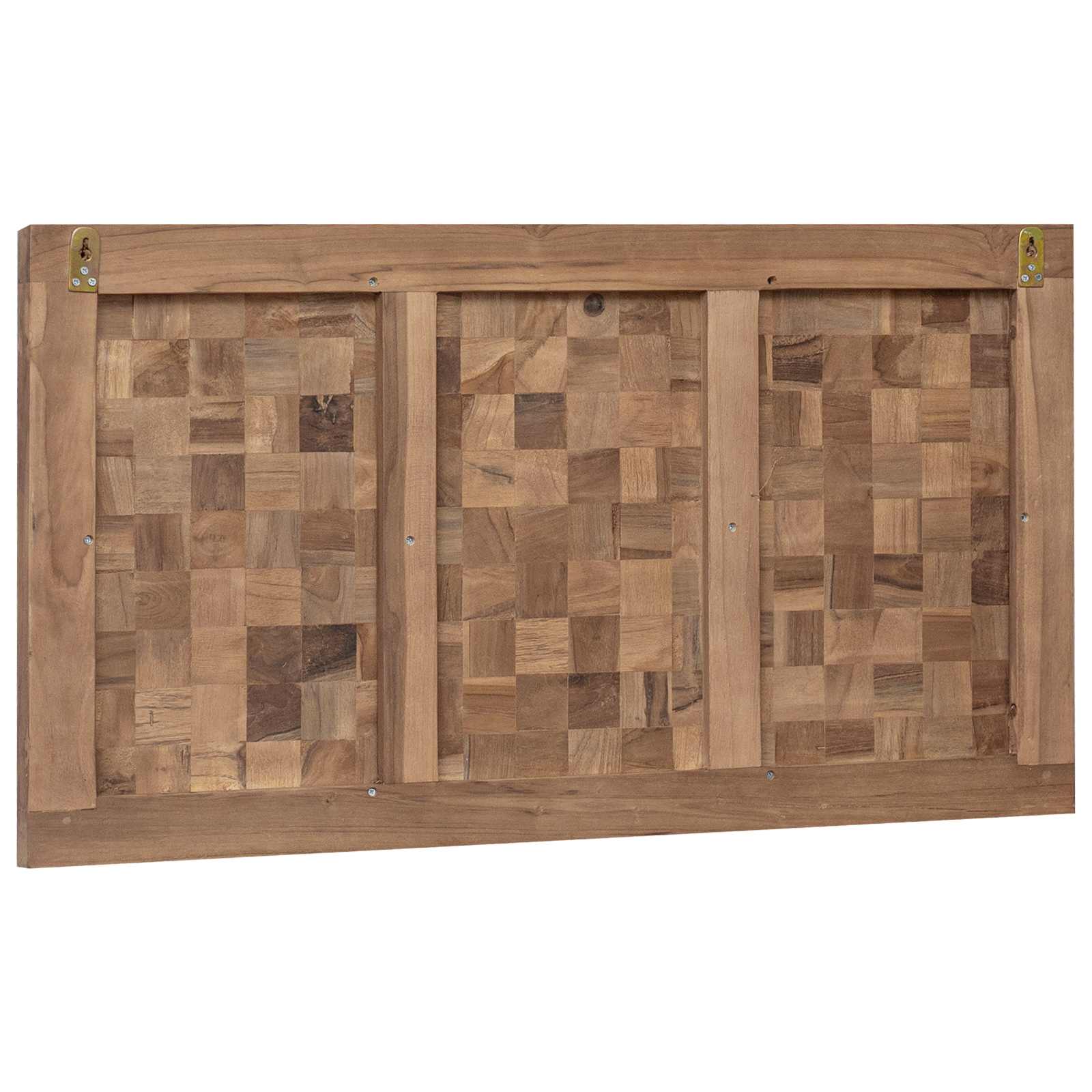 Hoofdbord Naturel Massief Teakhout 100 cm