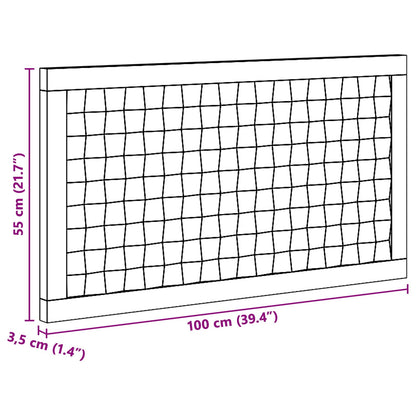 Hoofdbord Naturel Massief Teakhout 100 cm