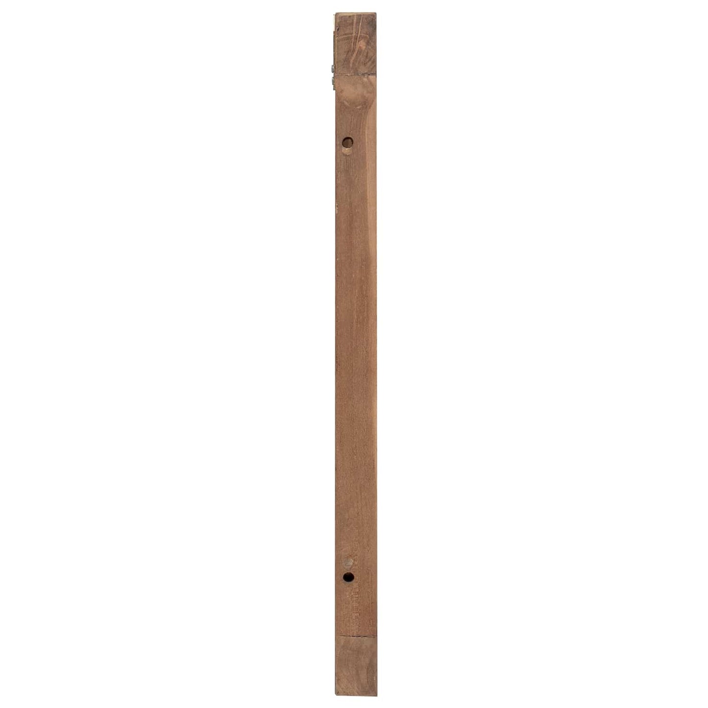 Hoofdbord Wandgemonteerd Naturel 120 cm Massief Teakhout