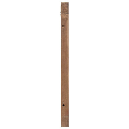 Hoofdbord Wandgemonteerd Naturel 120 cm Massief Teakhout