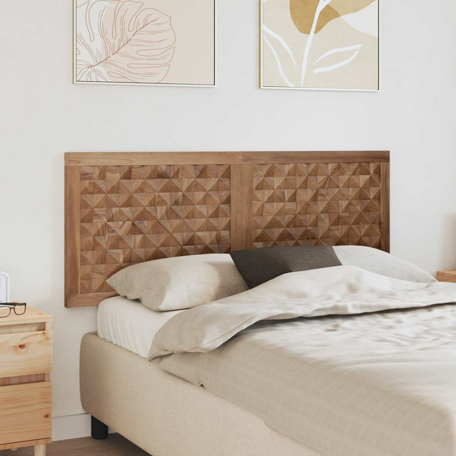 Hoofdbord Naturel Massief Teakhout 140 cm
