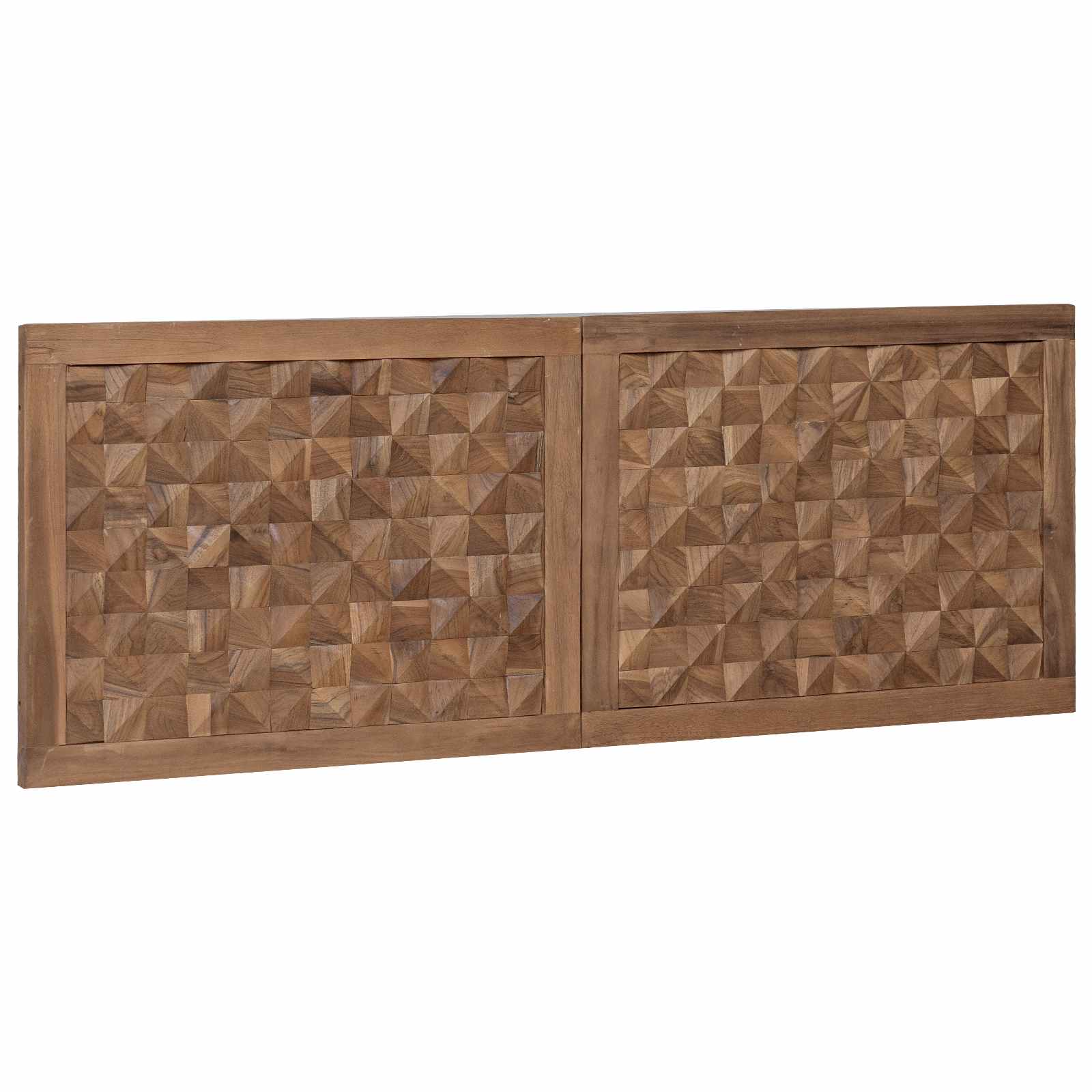 Hoofdbord Naturel Massief Teakhout 140 cm