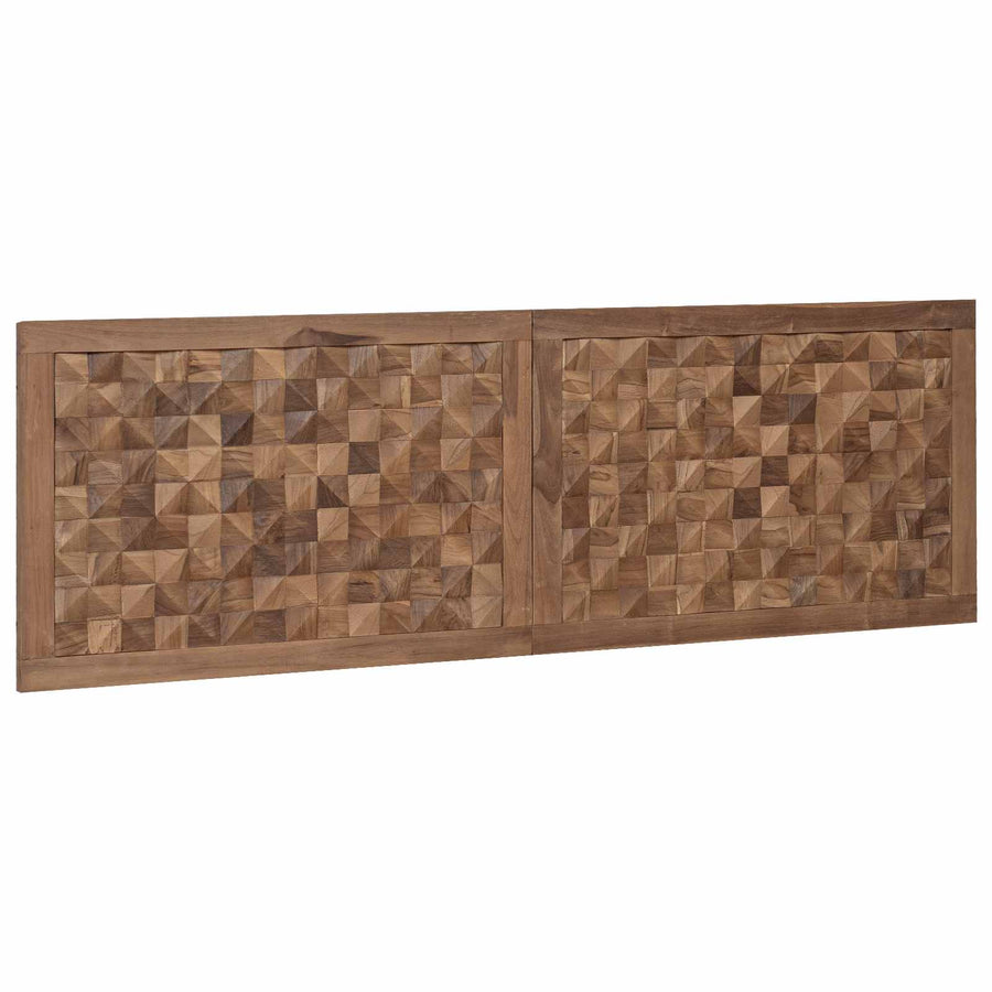 Hoofdbord Naturel Massief Teakhout 160 cm