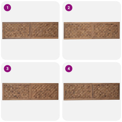 Hoofdbord Naturel Massief Teakhout 180 cm