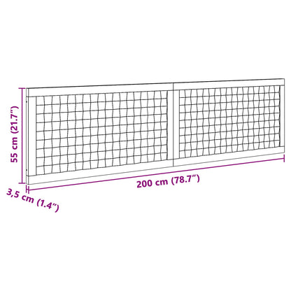 Hoofdbord Naturel Massief Teakhout 200 cm