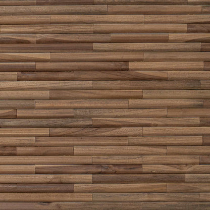 Hoofdbord Wandgemonteerd Naturel 100 cm Massief Teakhout