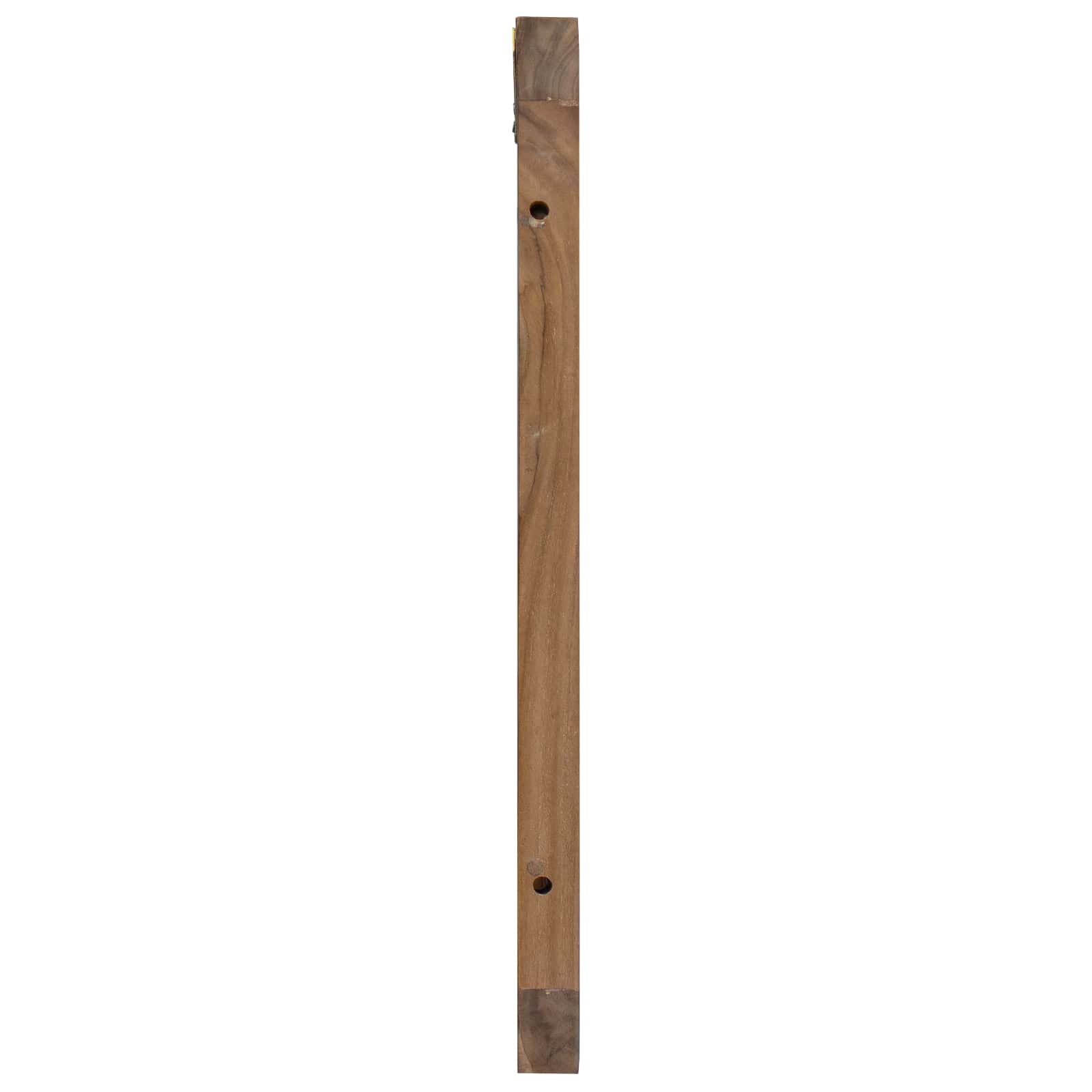 Hoofdbord Wandgemonteerd Naturel 100 cm Massief Teakhout