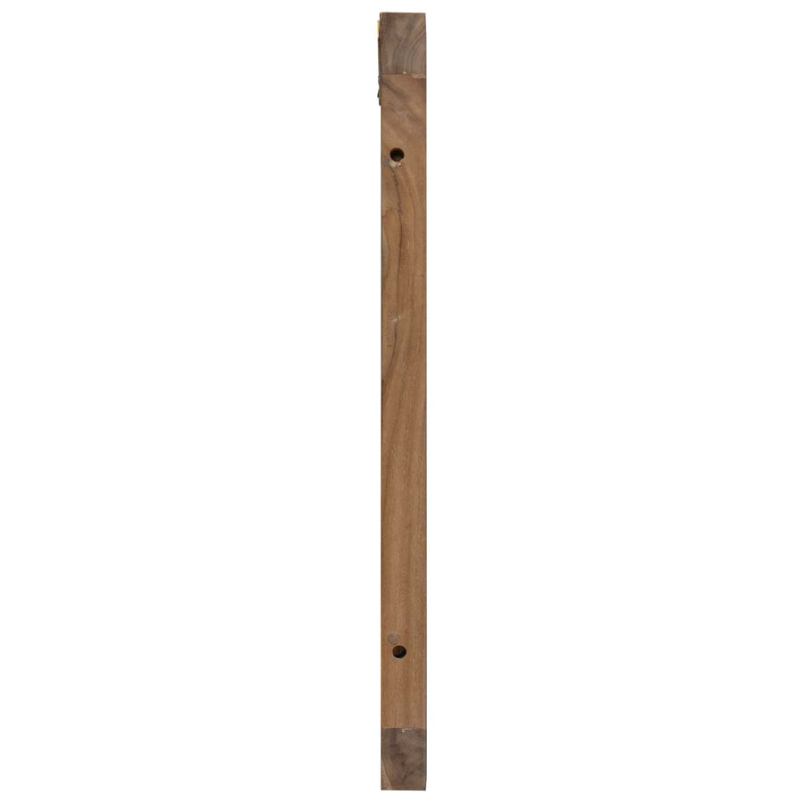 Hoofdbord Wandgemonteerd Naturel 100 cm Massief Teakhout