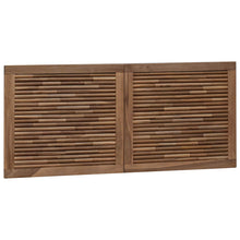 Hoofdbord Wandgemonteerd Naturel 120 cm Massief Teakhout