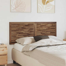 Hoofdbord Wandgemonteerd Naturel 140 cm Massief Teakhout
