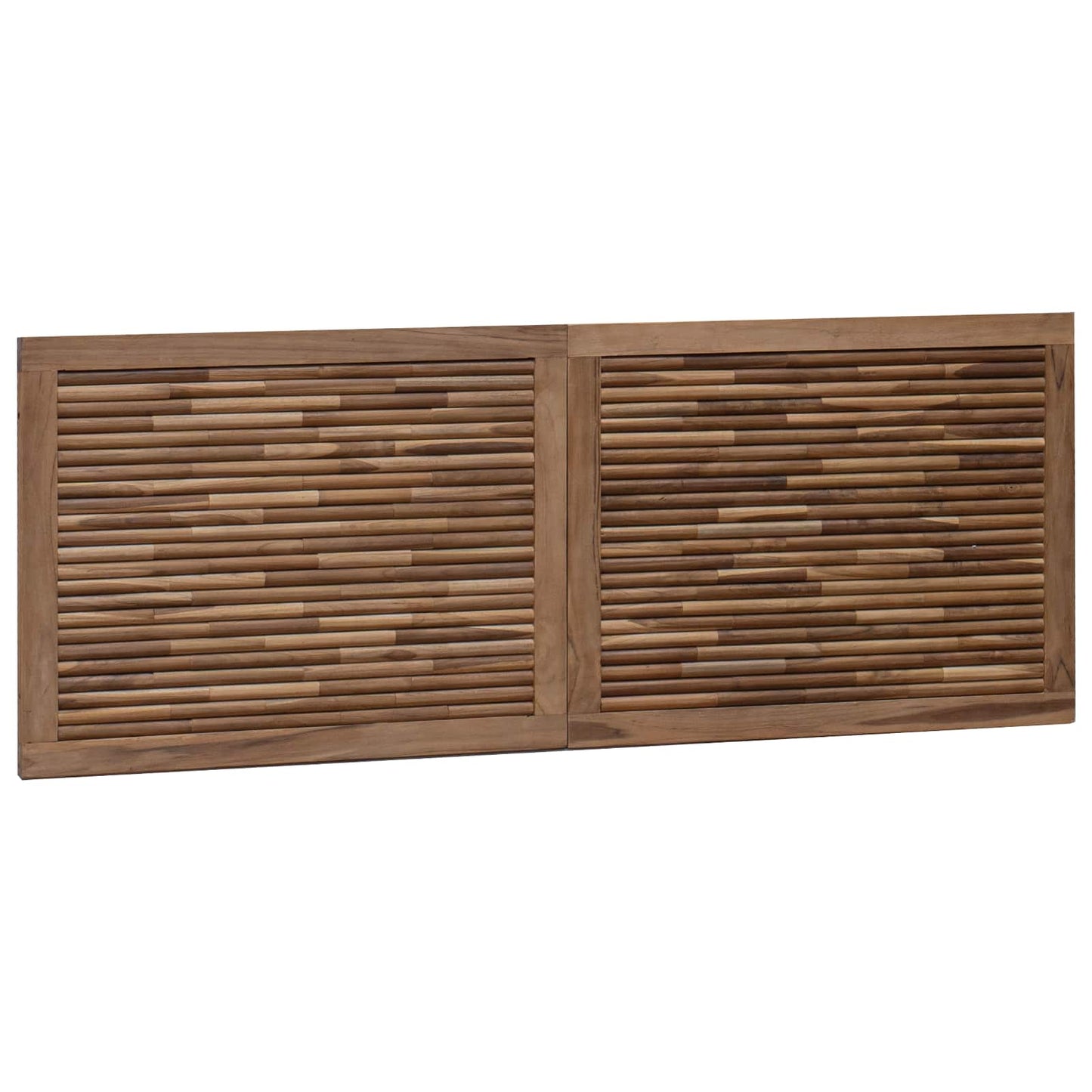 Hoofdbord Wandgemonteerd Naturel 140 cm Massief Teakhout