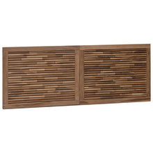 Hoofdbord Wandgemonteerd Naturel 140 cm Massief Teakhout
