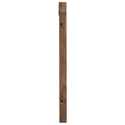 Hoofdbord Wandgemonteerd Naturel 140 cm Massief Teakhout