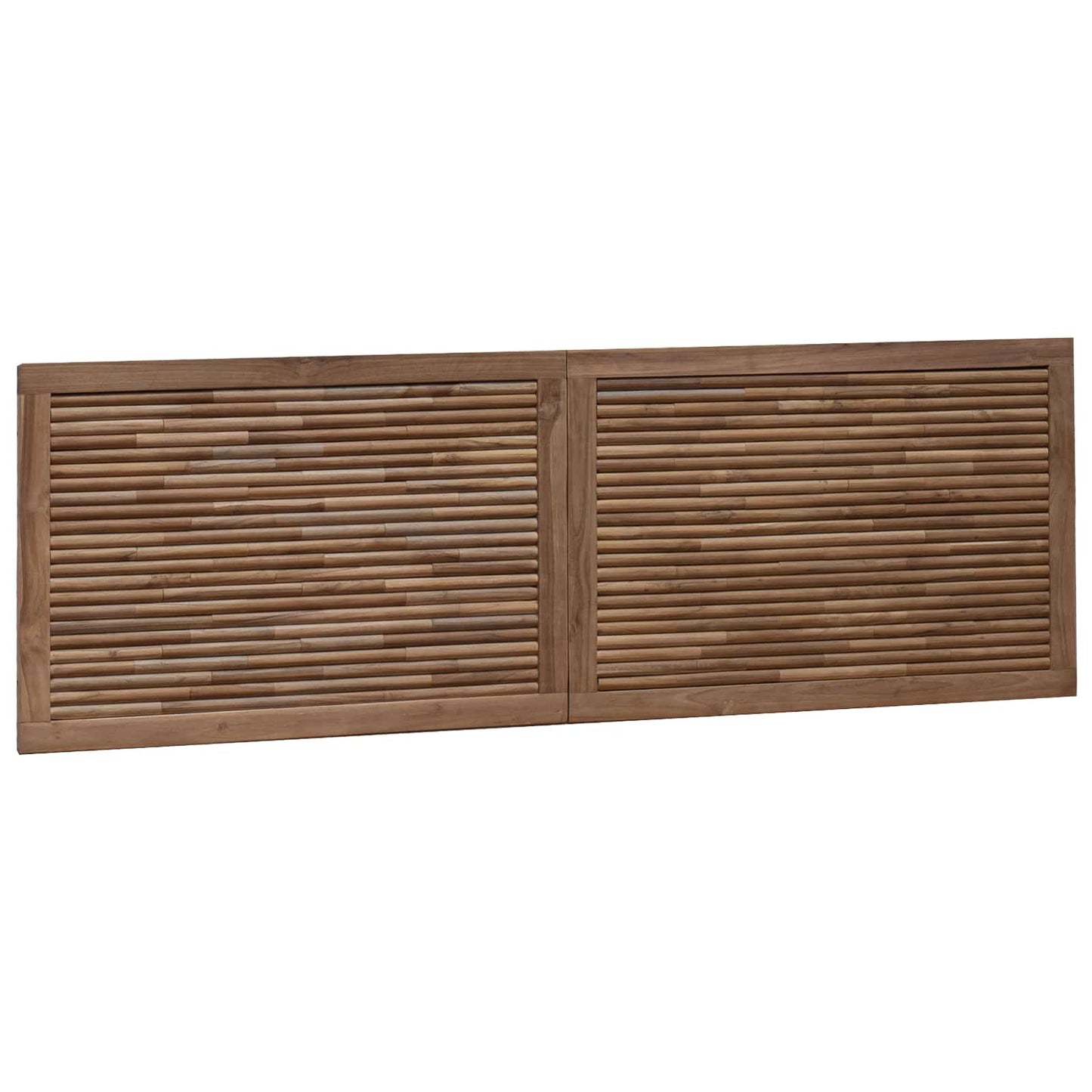 Hoofdbord Wandgemonteerd Naturel 160 cm Massief Teakhout