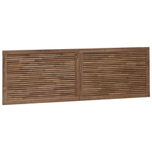 Hoofdbord Wandgemonteerd Naturel 160 cm Massief Teakhout
