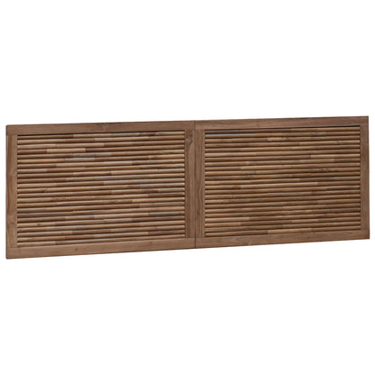 Hoofdbord Wandgemonteerd Naturel 160 cm Massief Teakhout