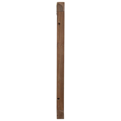 Hoofdbord Wandgemonteerd Naturel 160 cm Massief Teakhout