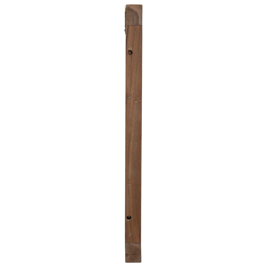 Hoofdbord Wandgemonteerd Naturel 160 cm Massief Teakhout