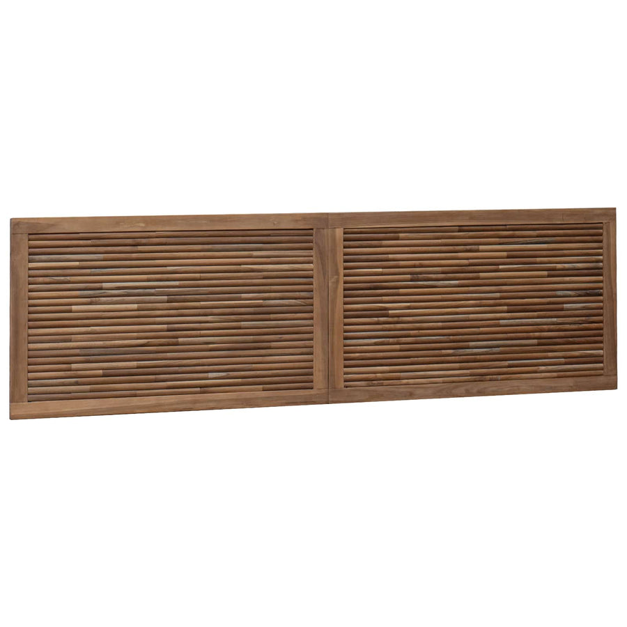 Hoofdbord Wandgemonteerd Naturel 180 cm Massief Teakhout