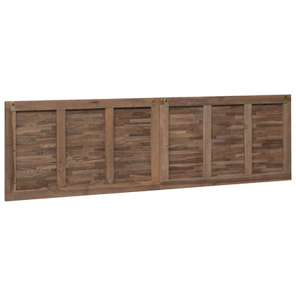 Hoofdbord Wandgemonteerd Naturel 180 cm Massief Teakhout
