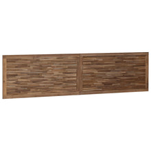 Hoofdbord Wandgemonteerd Naturel 200 cm Massief Teakhout