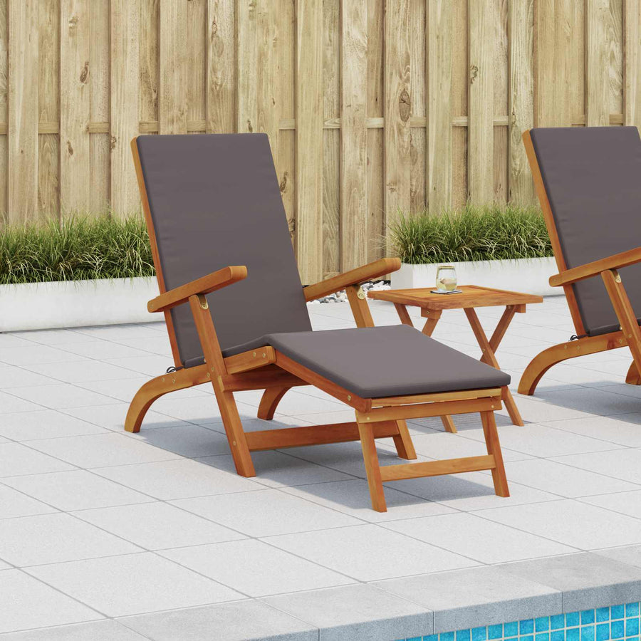 Ligstoelkentingen en opvouwbare zonnebader 55 x 146 x 91 cm
