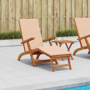 Ligstoel massief acaciahout 55x146x91 cm