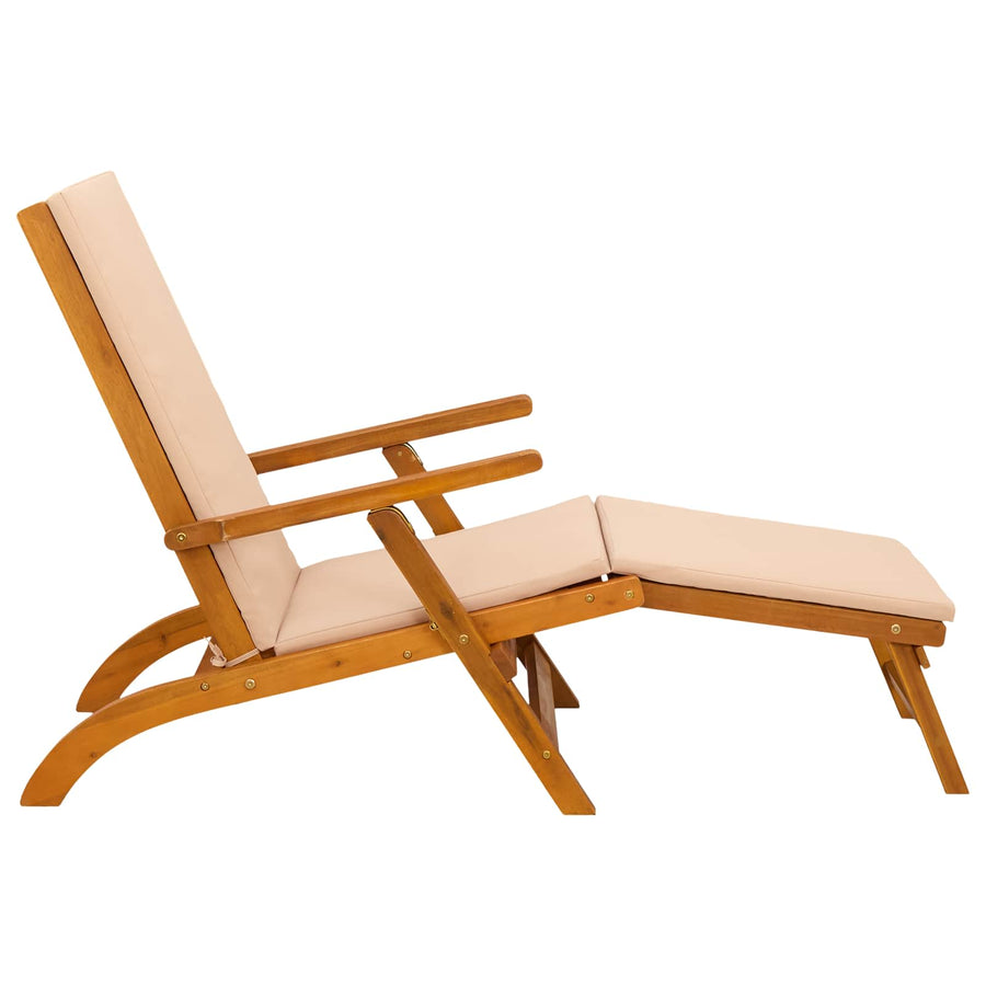 Ligstoelkentingen en opvouwbare zonnebader 55 x 146 x 91 cm