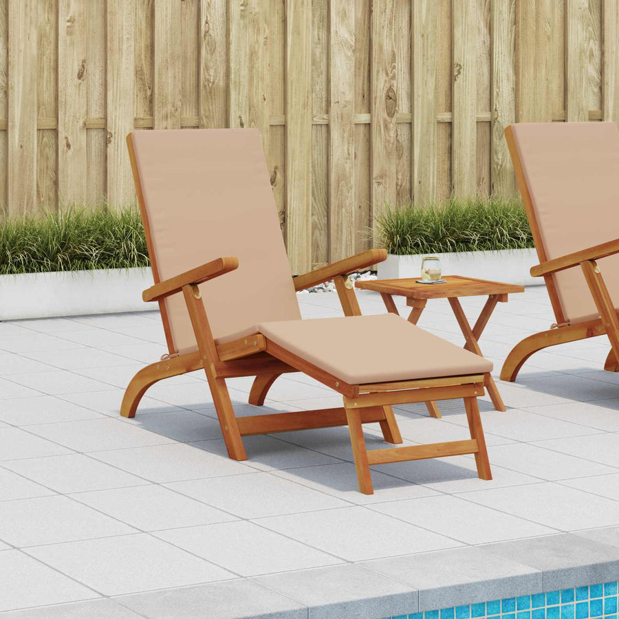 Ligstoelkentingen en opvouwbare zonnebader 55 x 146 x 91 cm