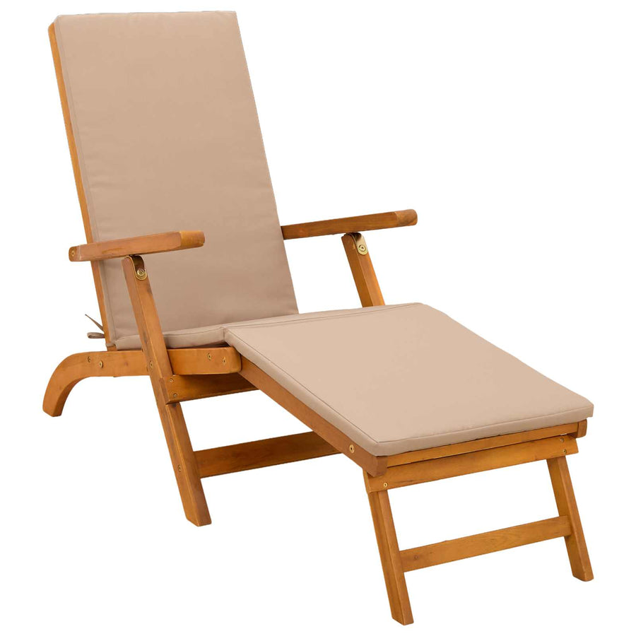 Ligstoelkentingen en opvouwbare zonnebader 55 x 146 x 91 cm