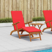 Ligstoel massief acaciahout 55x146x91 cm opvouwbaar