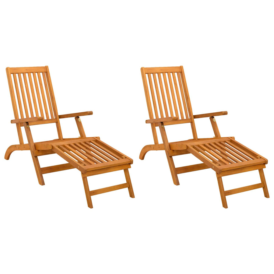 Ligstoelkentingen en opvouwbare zonnebader 2 pcs