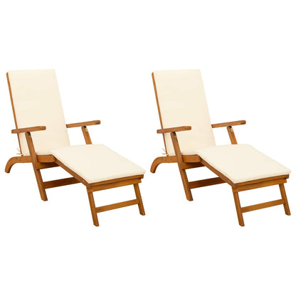 Ligstoelkentingen en opvouwbare zonnebader 2 pcs