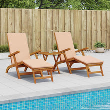 Ligstoelkentingen en opvouwbare zonnebader 2 pcs