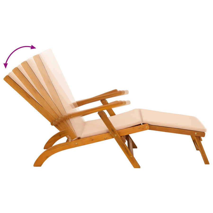 Ligstoelkentingen en opvouwbare zonnebader 2 pcs