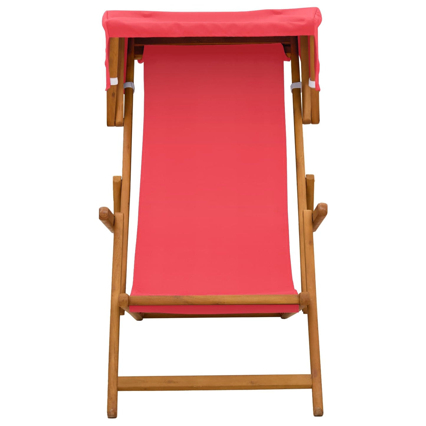 Ligstoel 3 Positie massief eucalyptushout Rood