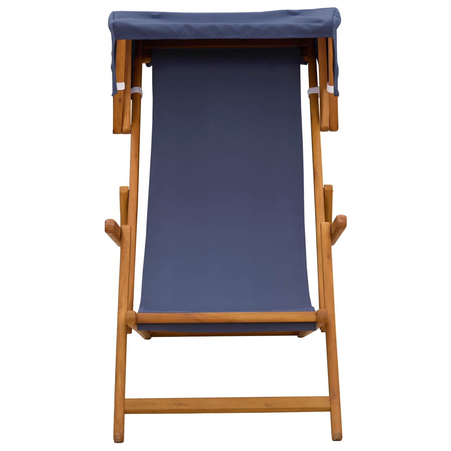 Ligstoel 3 Positie massief eucalyptushout Blauw