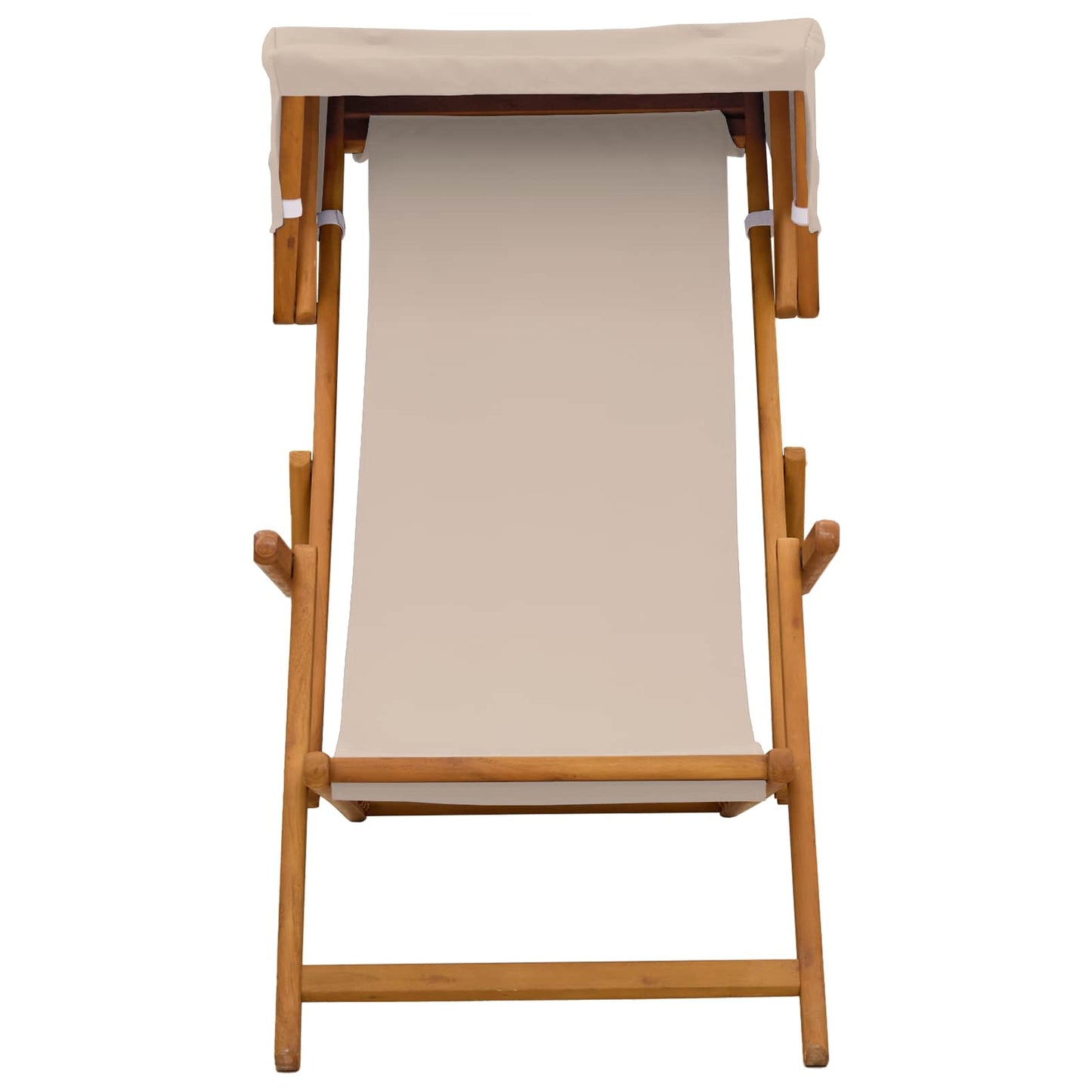 Ligstoel 3 Positie massief eucalyptushout Beige