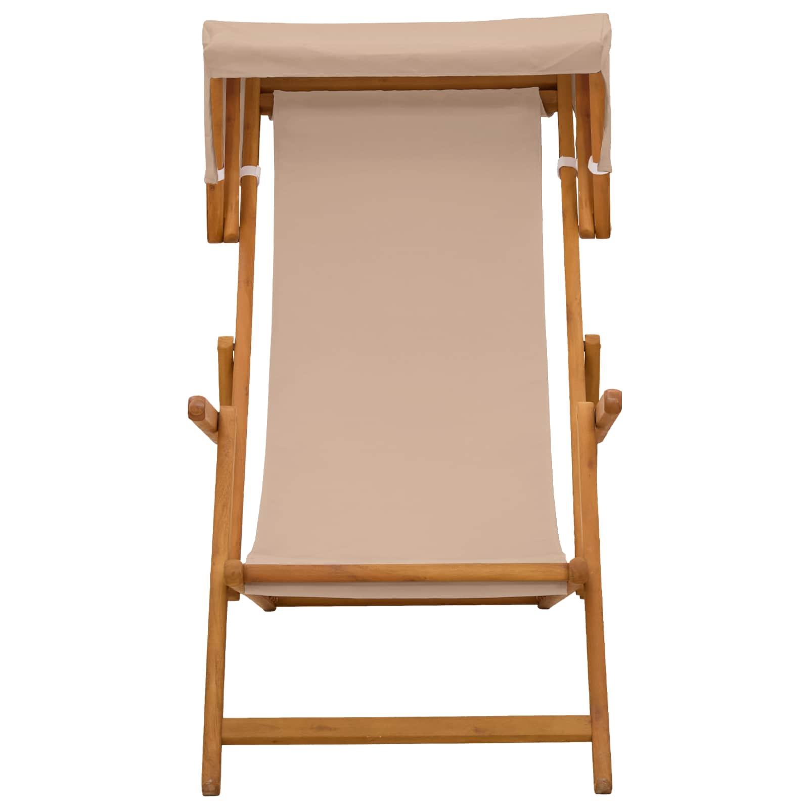 Ligstoel 3 Positie massief eucalyptushout Taupe