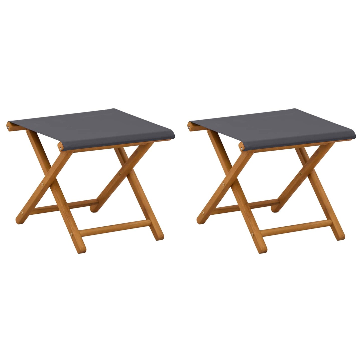 Ligstoel 2 pcs massief eucalyptushout Grijs