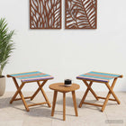 Ligstoel 2 stuks massief eucalyptushout