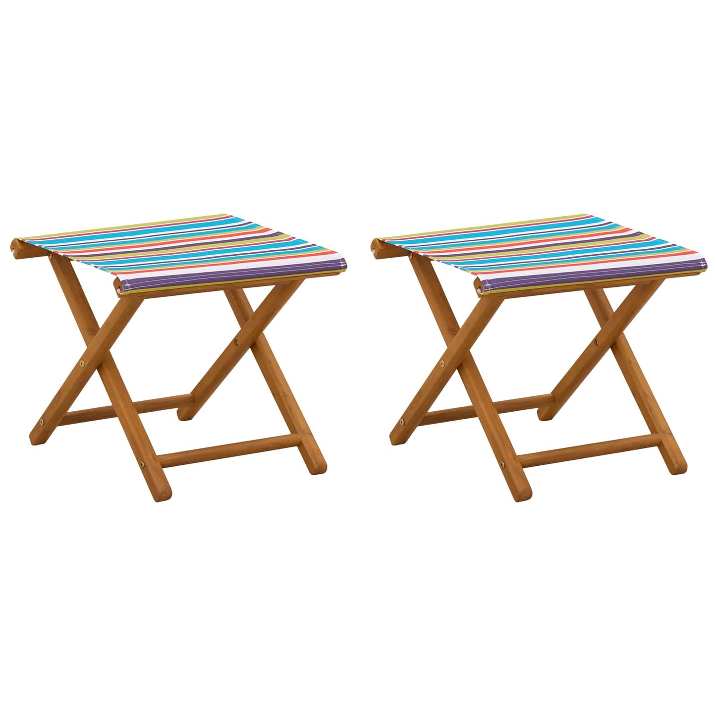 Ligstoel 2 pcs massief eucalyptushout Meerkleurig